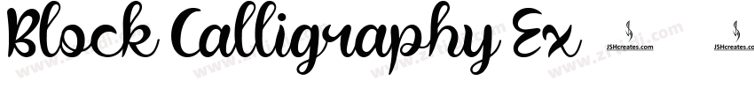 Block Calligraphy Ex字体转换 Block Calligraphy Ex字体转换